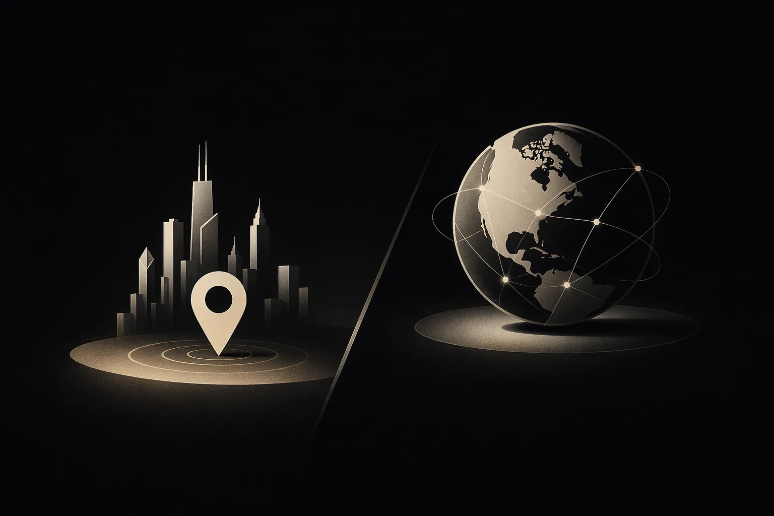 Illustration for Local Chicago Agency vs. National Agency